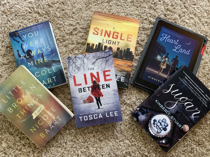 Books by Nicole Baart, Tosca Lee, and Kimberly Stuart